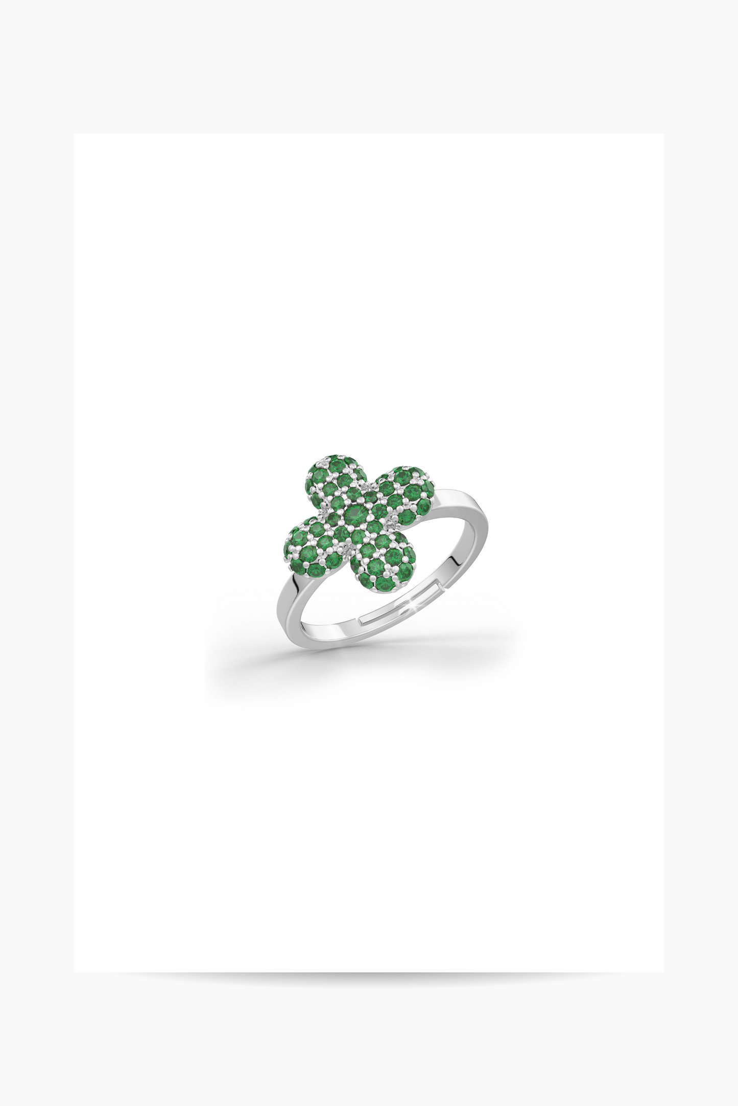 Bella Midi Ring in emerald