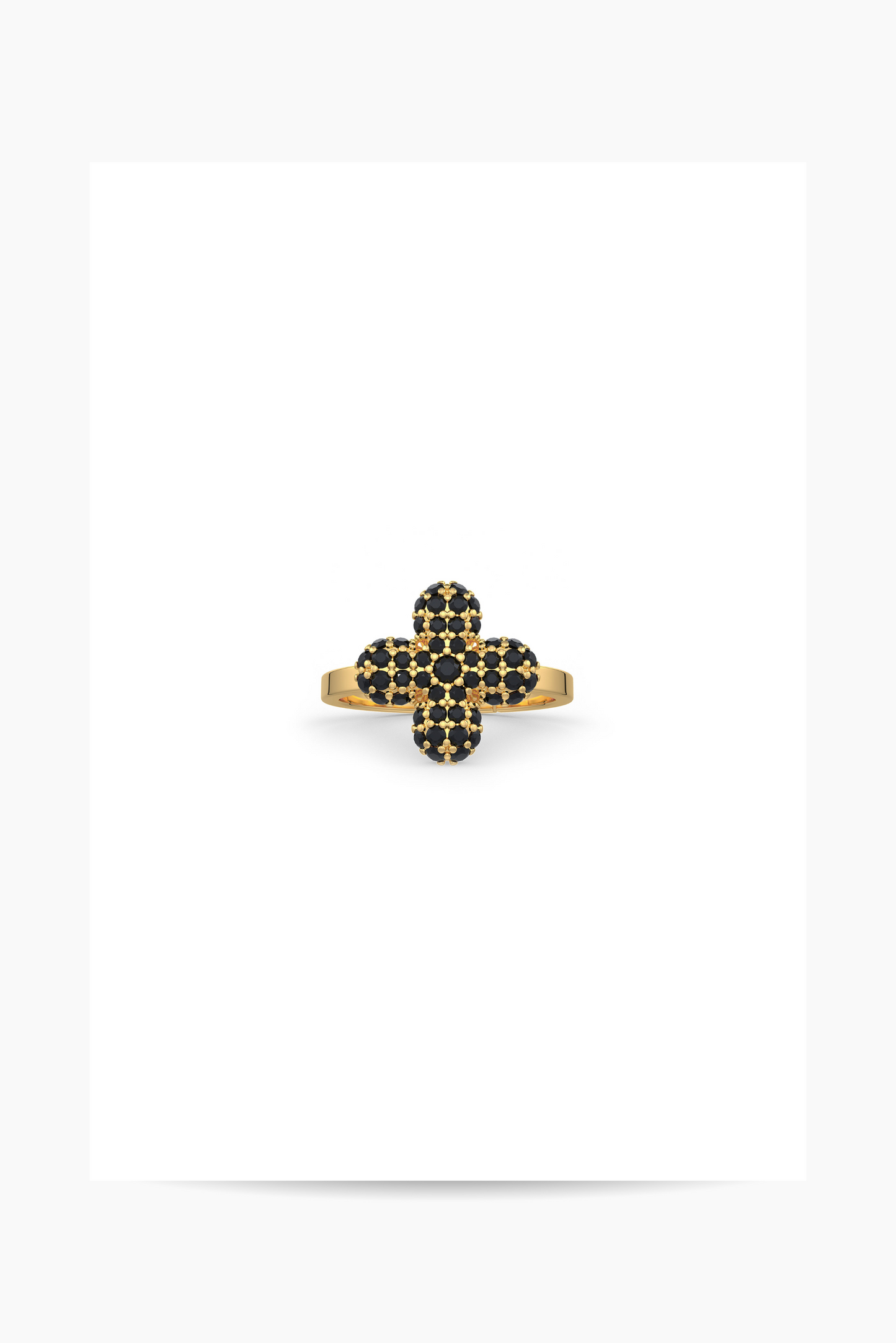 Bella Midi ring in black