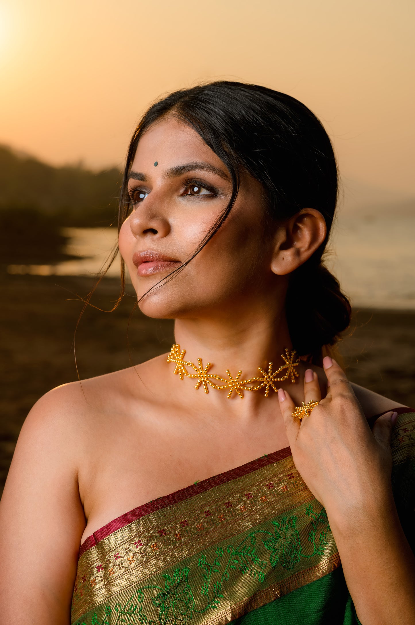 Choker+Bangles+Ring Combo