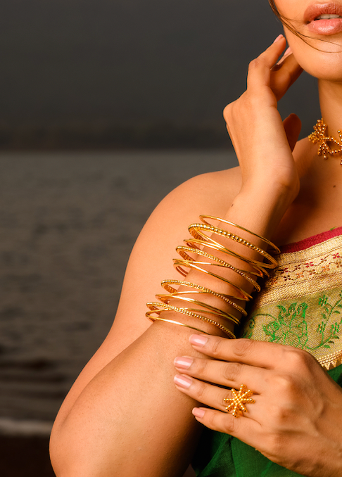 Choker+Bangles+Ring Combo
