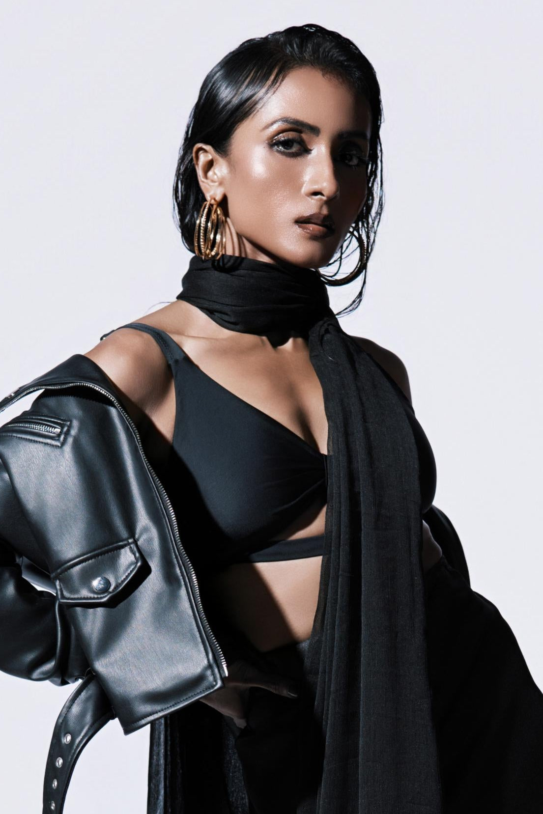 gold hoop earrings