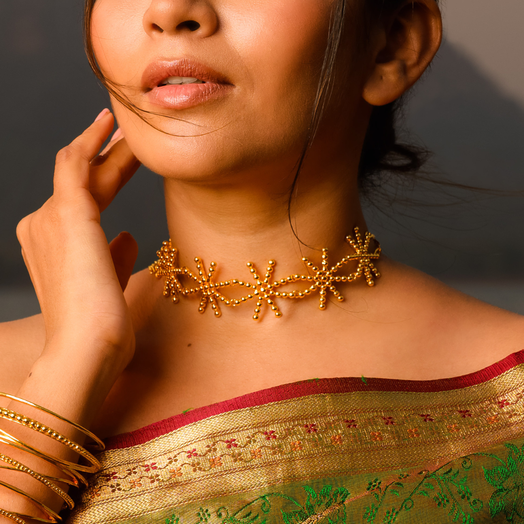 Choker+Bangles+Ring Combo
