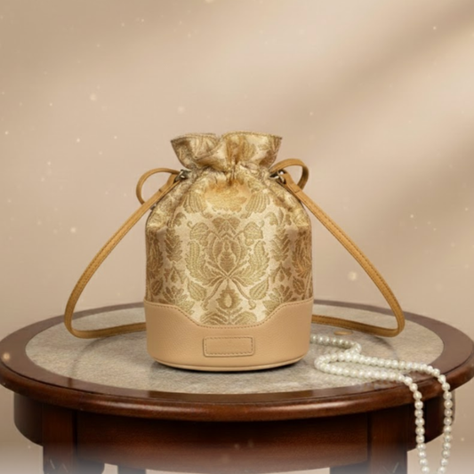 Golden Heritage Potli - Desert Sand