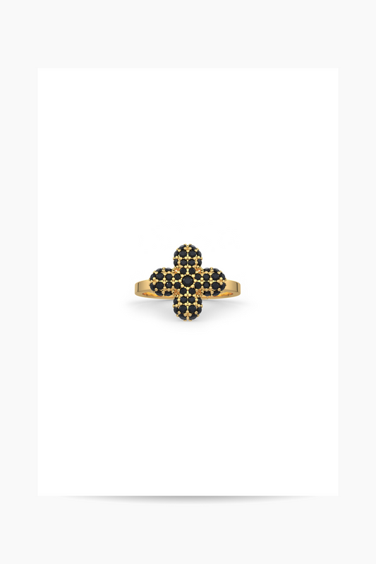 Bella Midi ring in black
