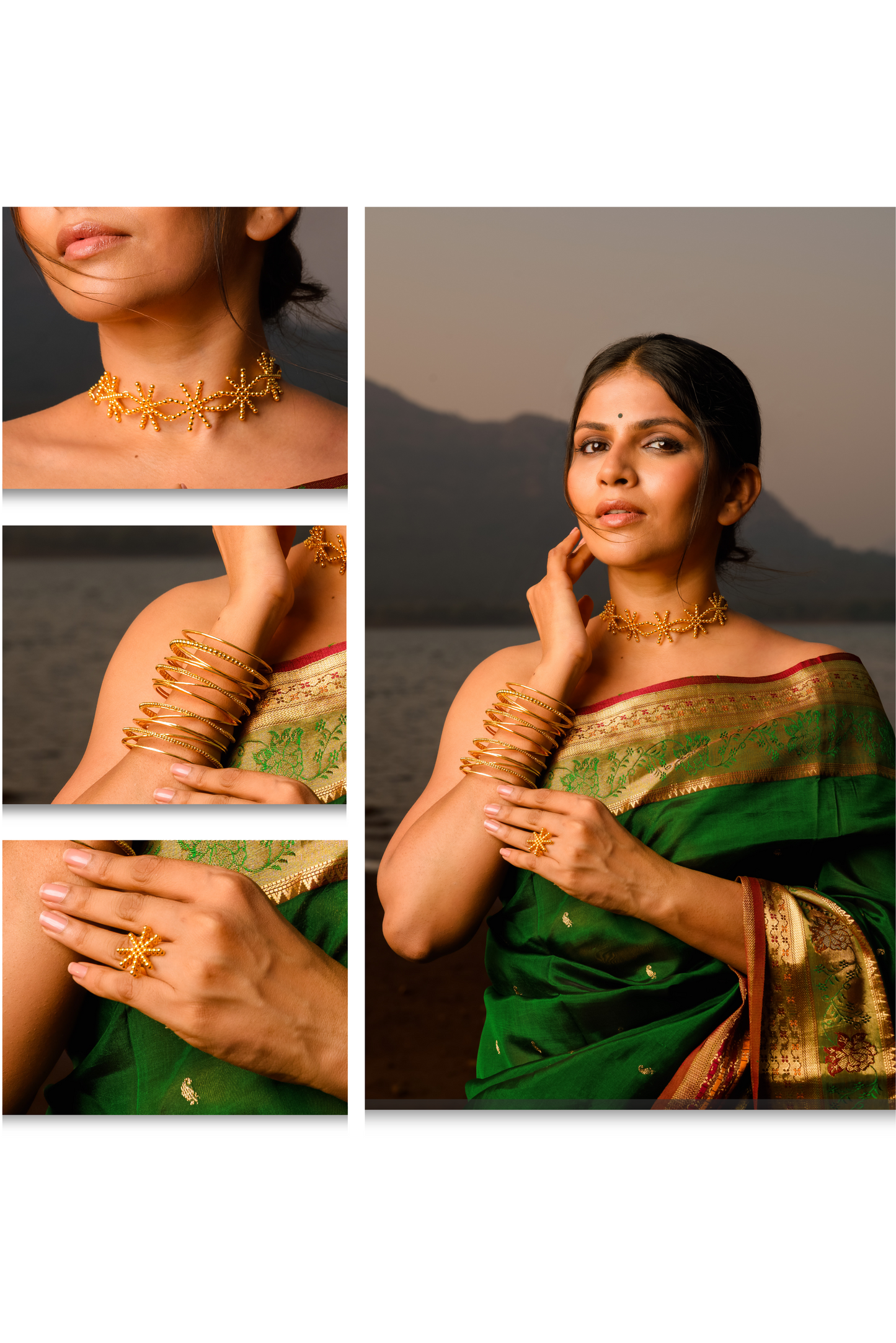 Choker+Bangles+Ring Combo
