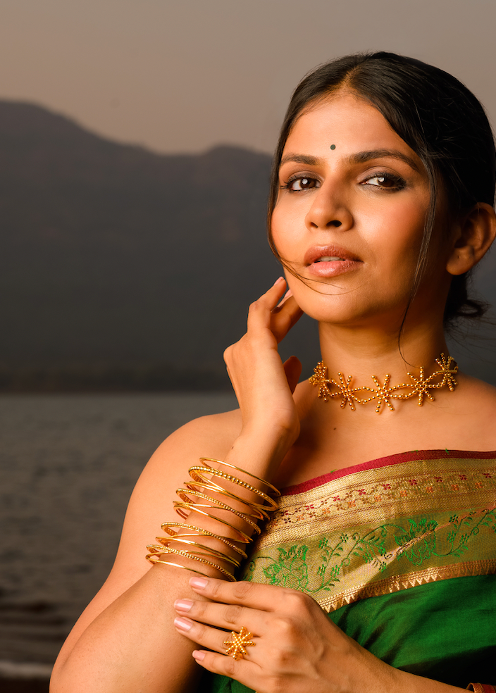 Choker+Bangles+Ring Combo